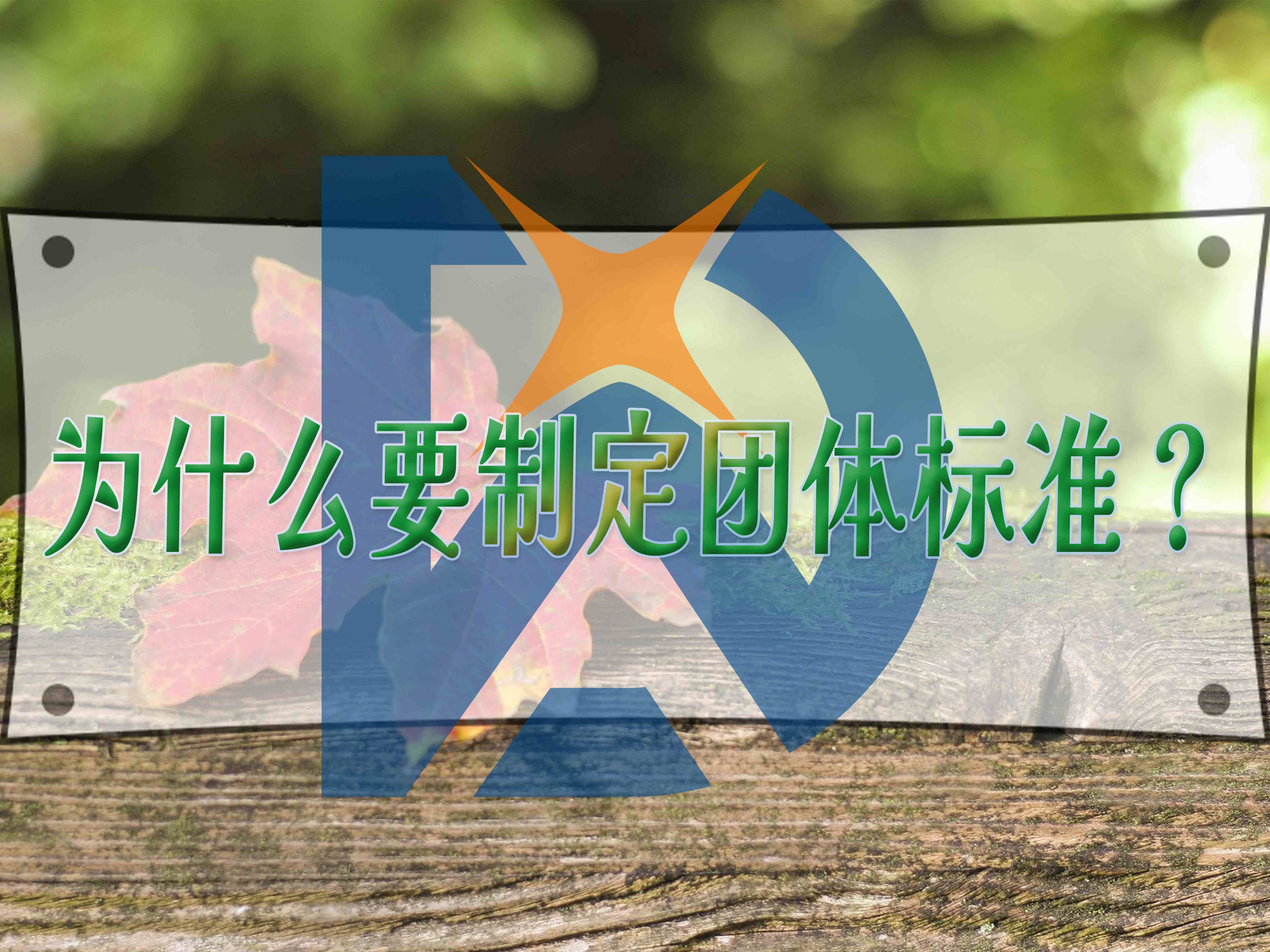 為什么要制定團(tuán)體標(biāo)準(zhǔn)？