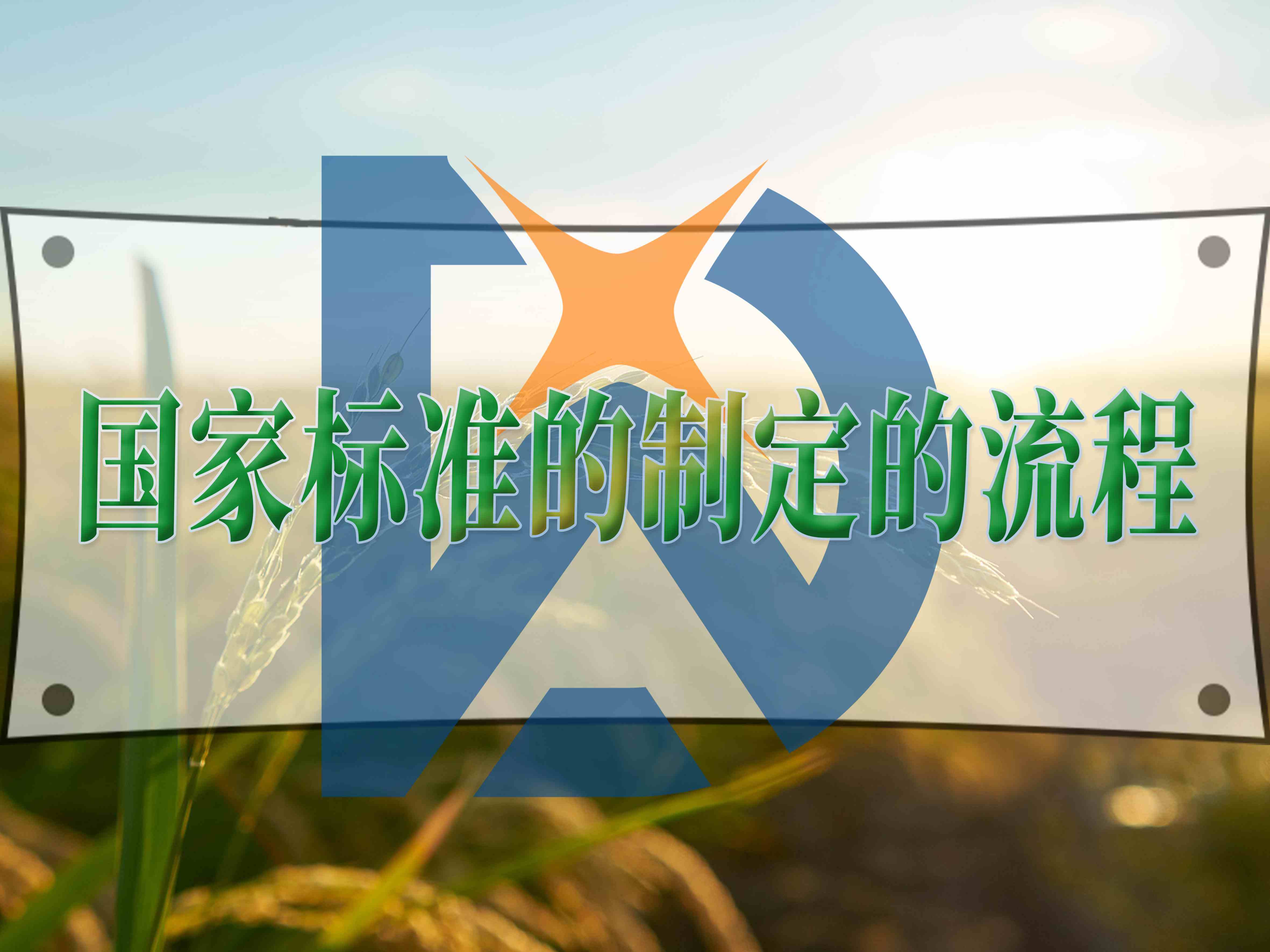 國家標準的制定的流程