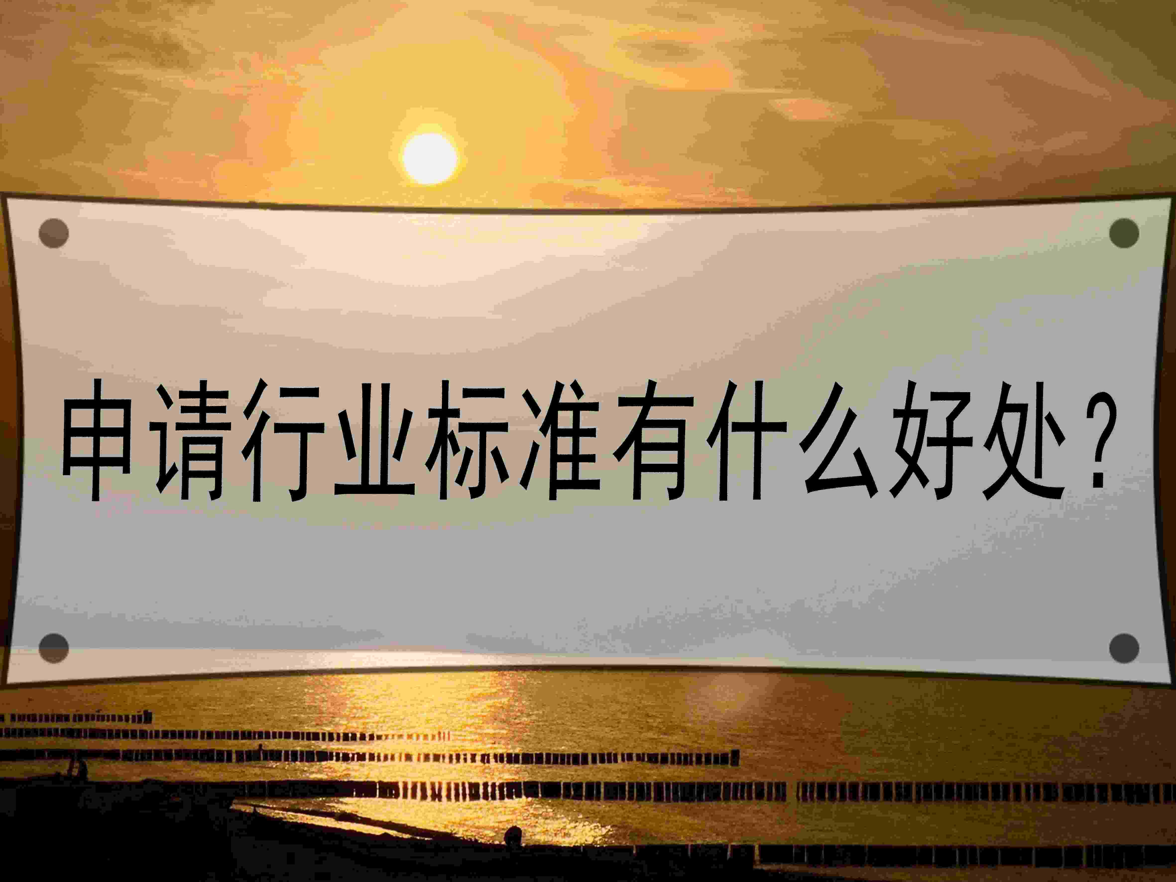 申請(qǐng)行業(yè)標(biāo)準(zhǔn)有什么好處？